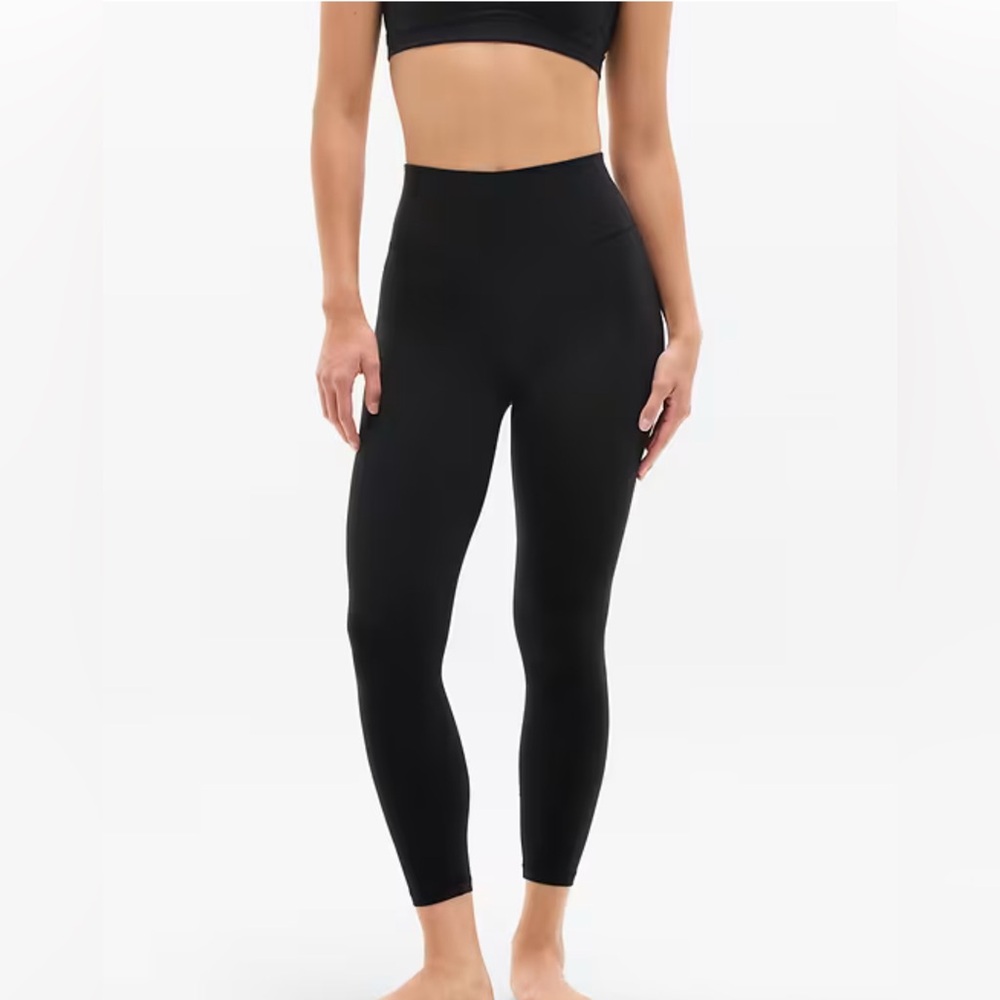 Athleta Transcend 7/8 Tight Leggings Black Women’s Size Medium Activewear